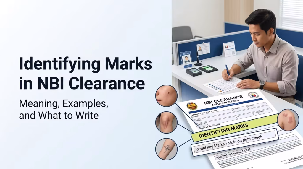 Identifying Marks in NBI Clearance