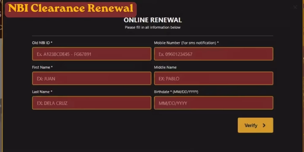 NBI Clearence Renewal